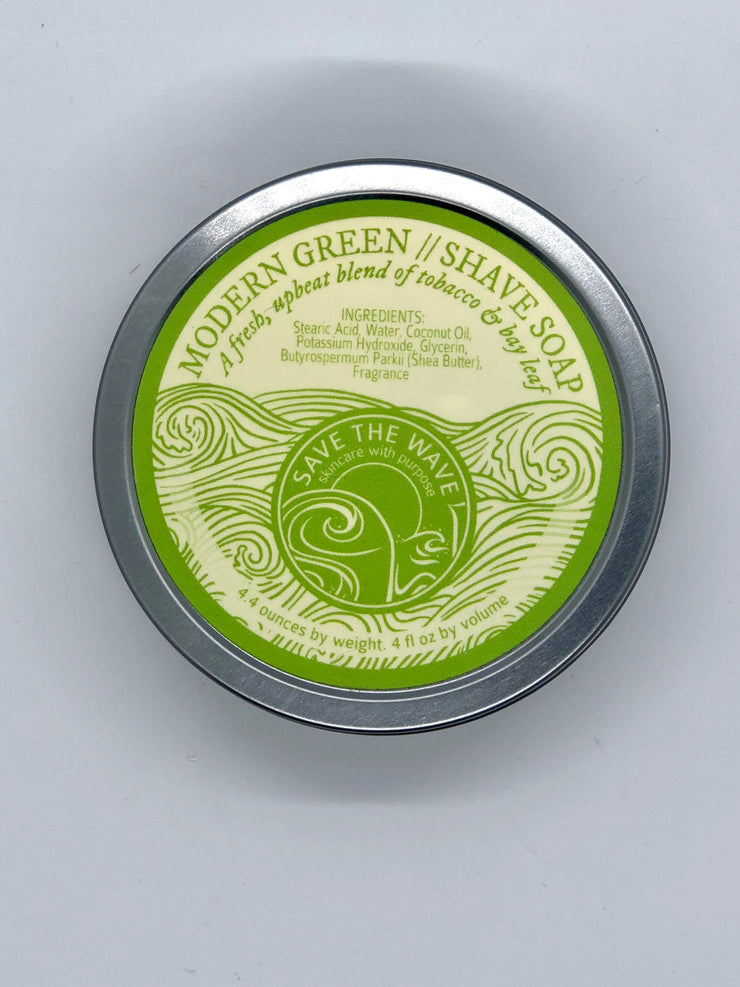 Modern Green Shave Soap (4 oz)