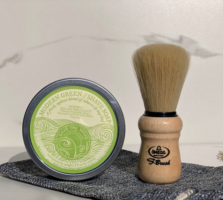 Basic Shave Kit (Shave Soap 4oz + Brush)