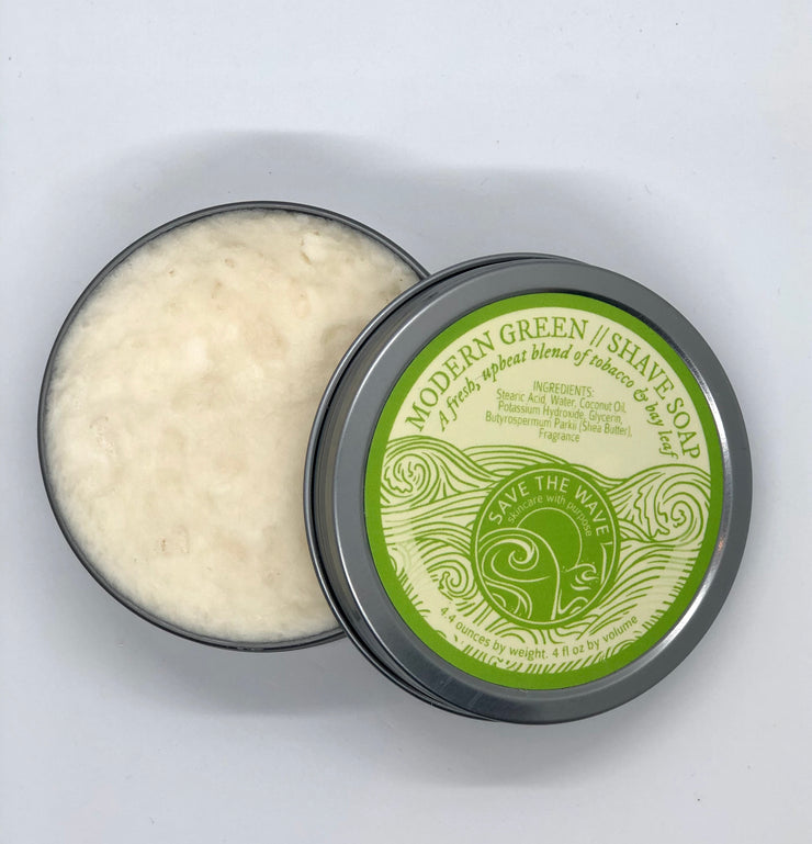 Modern Green Shave Soap (4 oz)